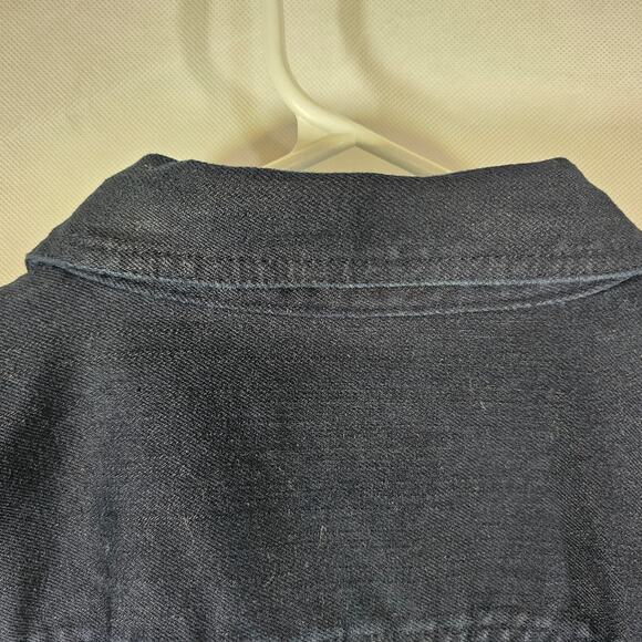 Chaps Navy Denim Jacket True Navy Women's Size Large - Picture 7 of 13